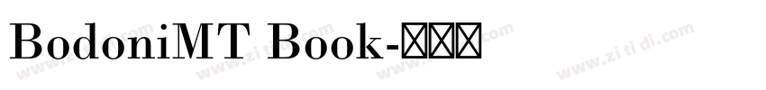 BodoniMT Book字体转换 BodoniMT Book字体转换